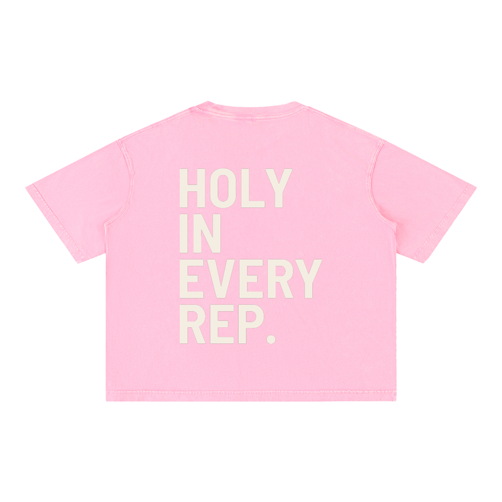Mineral Wash Boxy Cotton T-Shirt