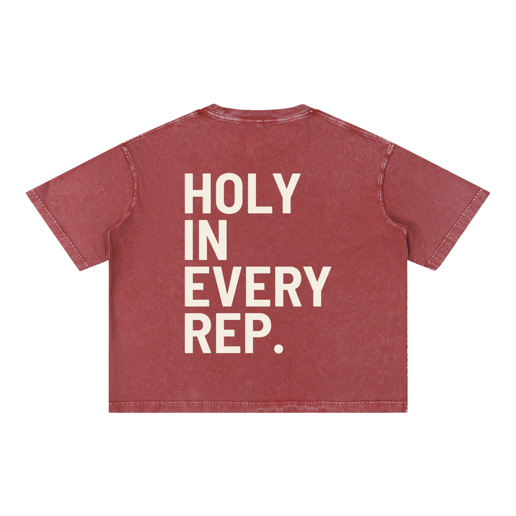 Mineral Wash Boxy Cotton T-Shirt